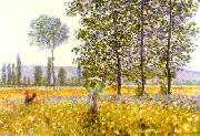 Claude Monet Fields in Spring oil painting reproduction